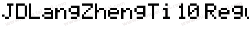 JDLangZhengTi 10 Regular字体转换
